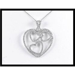 Adobalbe Heart Diamond Pendant #1830282
