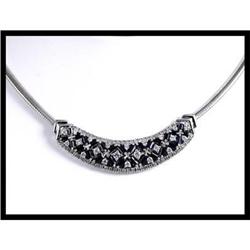 Lovely 14K White Gold Sapphire and Diamond #1830287