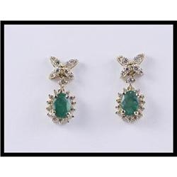 Remarkable 14K Yellow Gold Emerald and Diamond #1830288