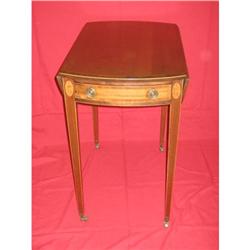 Beautiful inlaid drop leaf side table #1830321
