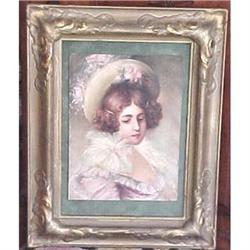  Oil painting of a young woman by M.Falbe #1830358