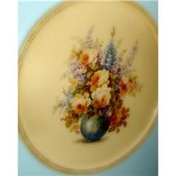 Unique Round Frame and M. Black Floral Print #1830362