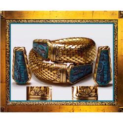 DECO EGYPTIAN MESH COIL Snake Bracelet ER #1830373