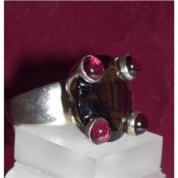 Designer Topaz Sterling tourmaline ring Silver #1830382