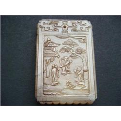 Chinese carved Celadon jade  Pendant #1830407