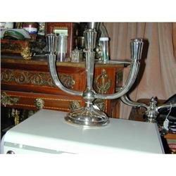 Wonderful Sterling Silver Deco 3 Light #1830425