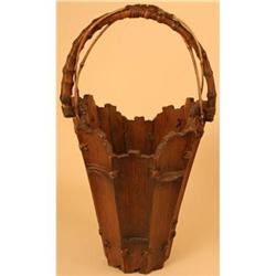 Unusual, Striking Antique Ikebana Flower Basket#1830480