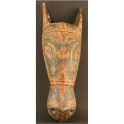 Large Orissa, India Horse Head Festival Mask #1830483
