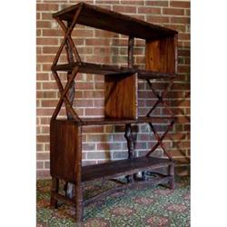ANTIQUE RUSTIC RENAISSANCE BOOKCASE TV CENTER #1830553