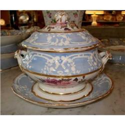 RARE Antique Coalport Sauce Tureen and Stand #1830590