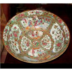 Antique Chinese Export Rose Medallion Bowl #1830594