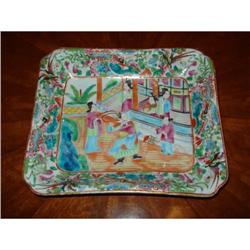 Antique Chinese Export Rose Medallion Square #1830599