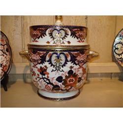 Antique Crown Derby Procelain  Fruit Cooler #1830611