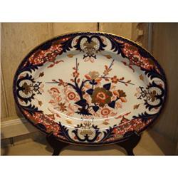 Antique Crown Derby Procelain  Oval Dish #1830612