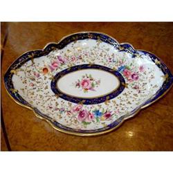 Antique Coalport Porcelain  Lozenge Dish #1830618