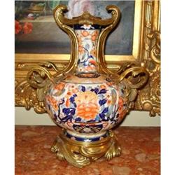 Antique Japanese Imari Vase with Ormolu Mounts #1830631