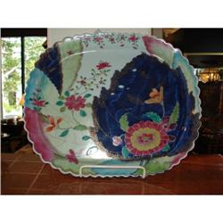 Chinese Export Porcelain Tobacco Leaf Platter #1830638