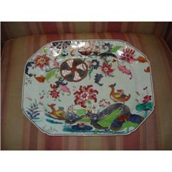 Chinese Export Porcelain Tobacco Leaf Platter #1830640