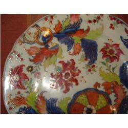 Chinese Export Porcelain Tobacco Leaf Plate #1830642