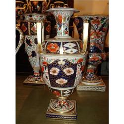 Antique Derby Vase Imari Pattern #1830647