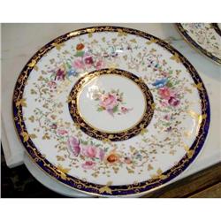 Antique Coalport Porcelain 8 Service Plates #1830738