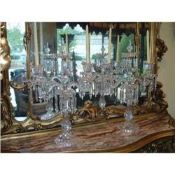 Pair of Baccarat Crystal Girandoles #1830757