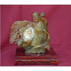 Special Celadon Stone Happy Buddha  #1830763