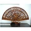 Image 1 : Chinese Huanghuali Eight Immortal Motif Fan  #1830770