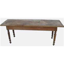 1870's Work Table - 1 piece walnut top #1830786