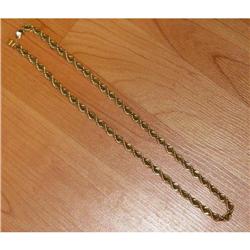 14kt Gold Twisted Rope Chain Necklace 14k 22in.#1830795