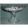 Image 1 : Large Silver Overlay Glass Compote #1830811