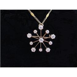 Victorian 14K Diamond Necklace- 2.25 Carats #1842048