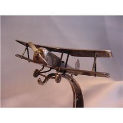 Antique Austro-Hungarian Sterling Biplane Watch#1842055