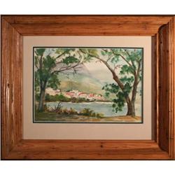 Pasadena, Original Watercolor by E. Kemmer #1842057