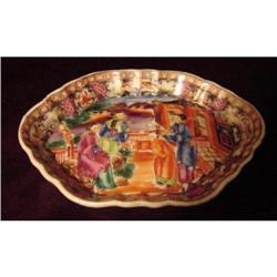 CHINESE EXPORT MANDARIN PALETTE SPOON TRAY #1842070