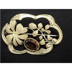 Large Victorian Art Nouveau BROOCH - PIN #1842113