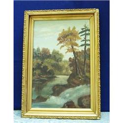 LOVELY LARGE OIL ON BOARD PAINTING #1842114