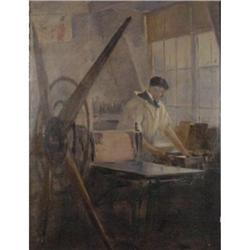 Printmaker at Work in his Studio, French School#1842535