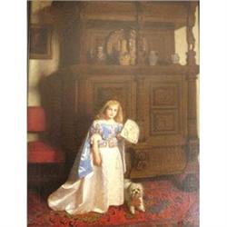 A  girl with her dog  Williams B Collier Fyfe  #1842598