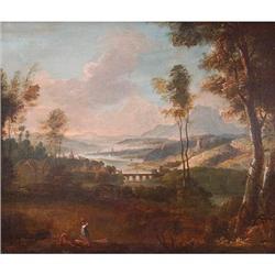 An extensive river landscape Italian 17-18th C #1842600