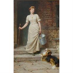 Most Devoted of Her Slaves by Briton Riviere #1842624