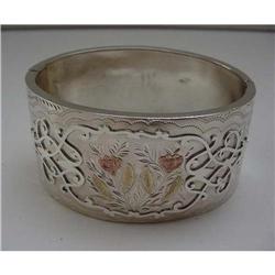 VJ Victorian Sterling Silver Bangle #1842674
