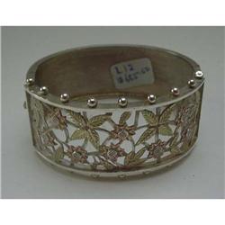 Victorian Sterling Silver and Hinged Bangle #1842675