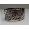 Image 1 : Victorian Sterling Silver Hinged Bangle #1842676
