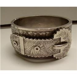 Victorian Sterling Silver Buckle Cuff #1842677
