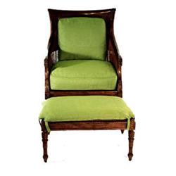 A 816 Caned Mahogany Arm Chair And Caned #1842713
