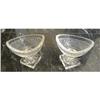 Image 1 : CUT CRYSTAL SALT CELLARS~SET OF TWO #1842802