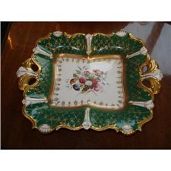 Davenport Porcelain Footed  Rectangular Tray #1842969