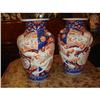 Image 1 : PAIR of Embossed Imari Vases #1842984