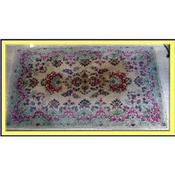VINTAGE KERMAN PERSIAN RUG HANDMADE #1843055